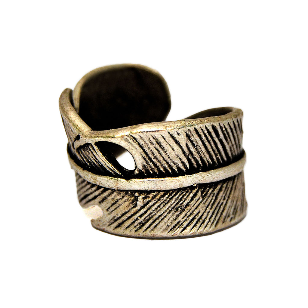Tribal feather ring