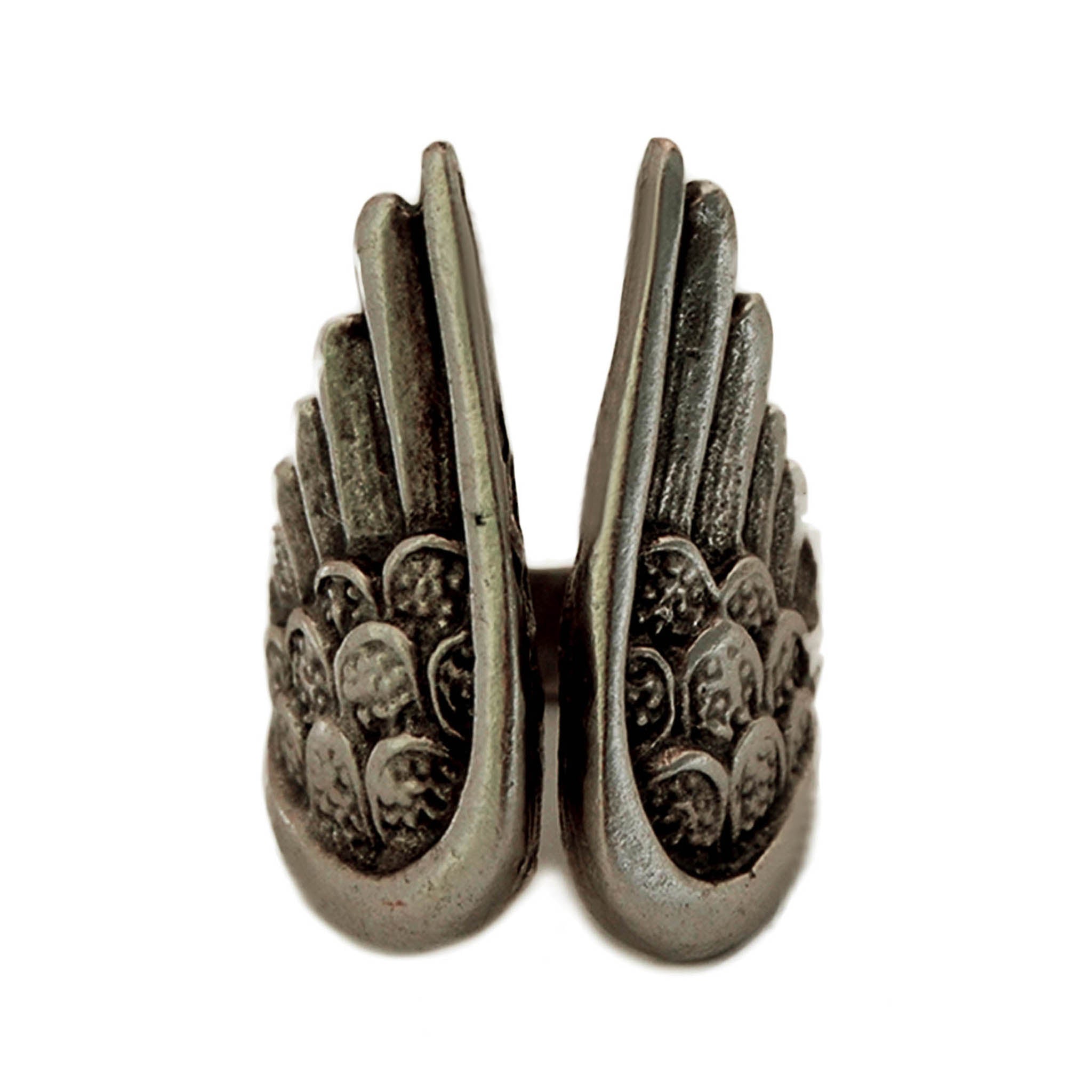 Silver wings ring