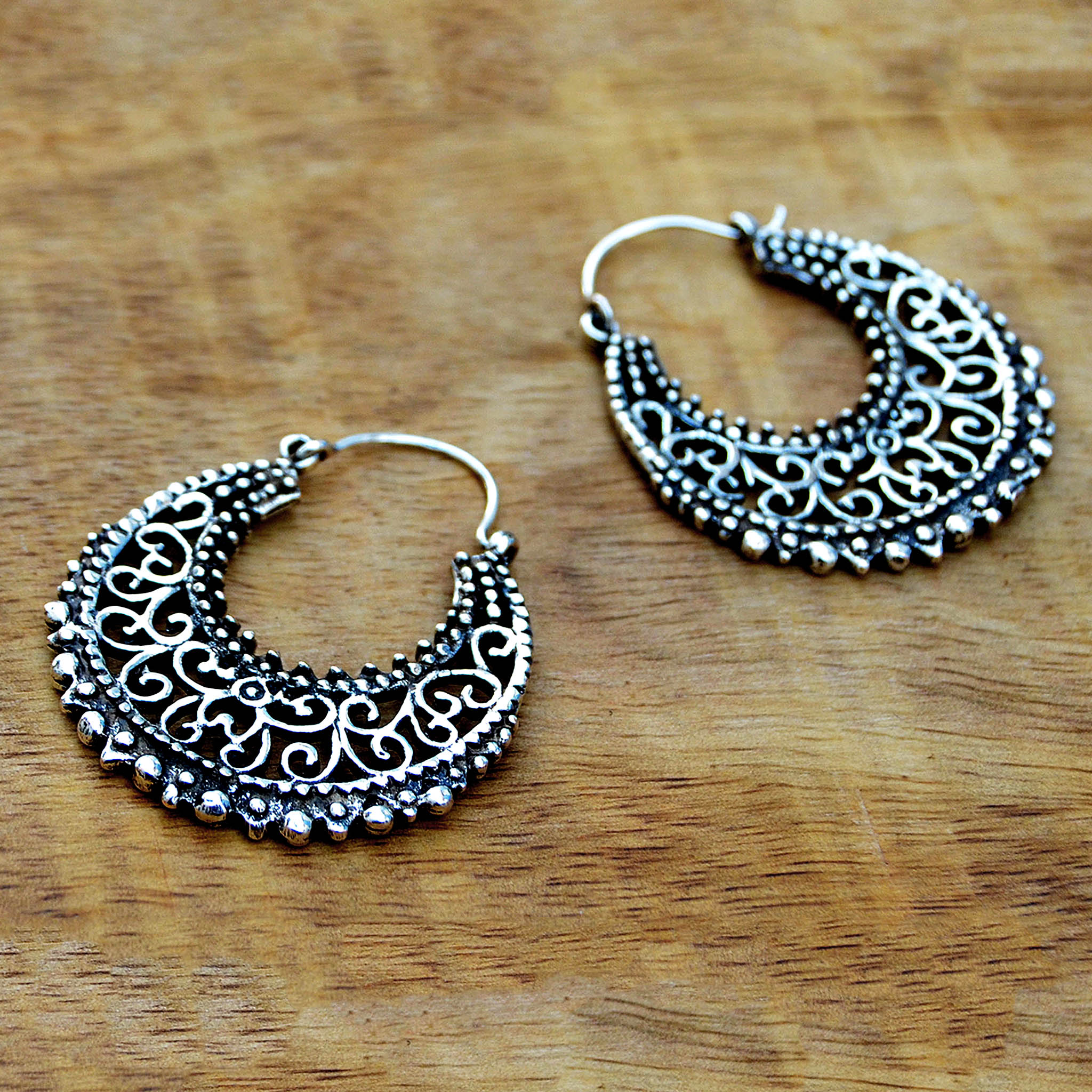 Ethnic filigree earrings