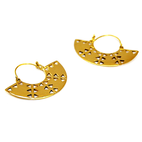 Aztec Gold Earrings