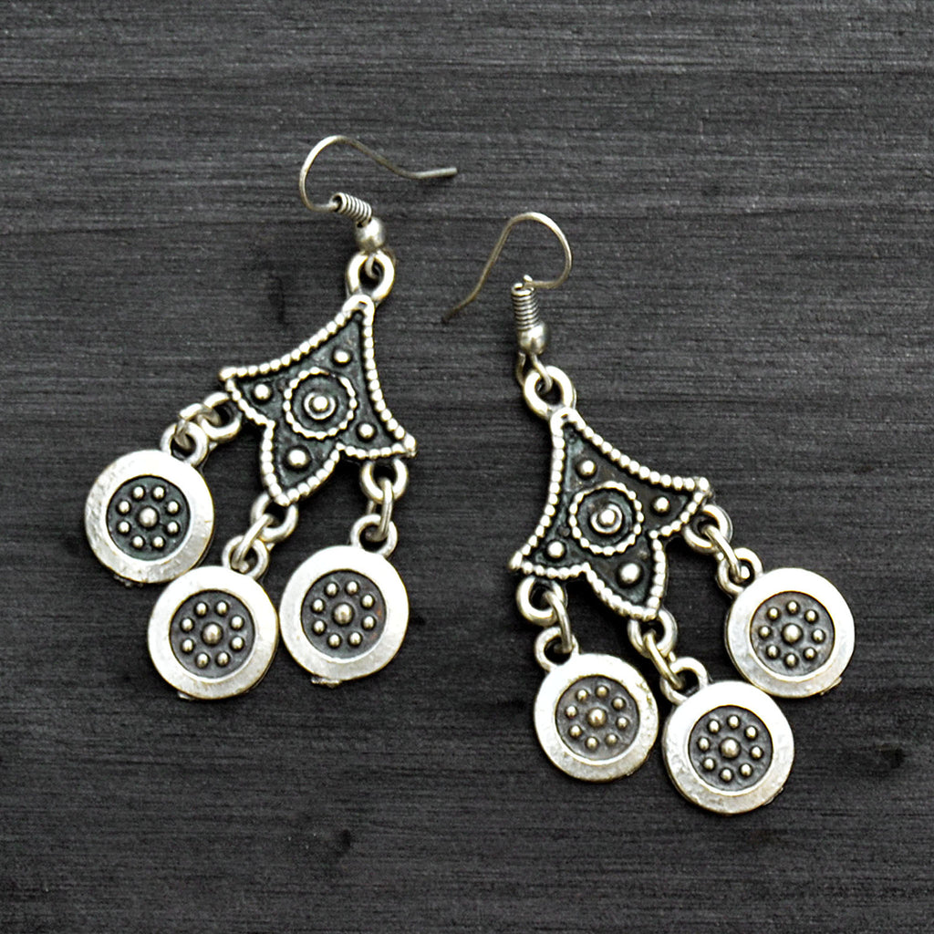 Native silver earrings