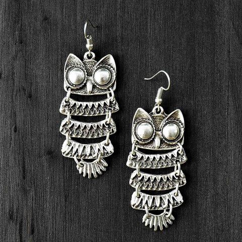 Bohemian Owl Earrings