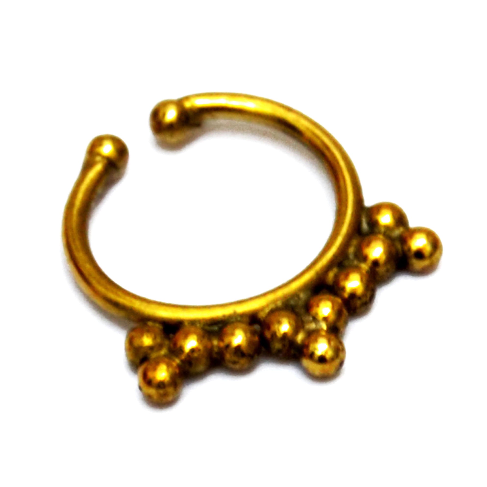 Fake gold nose ring