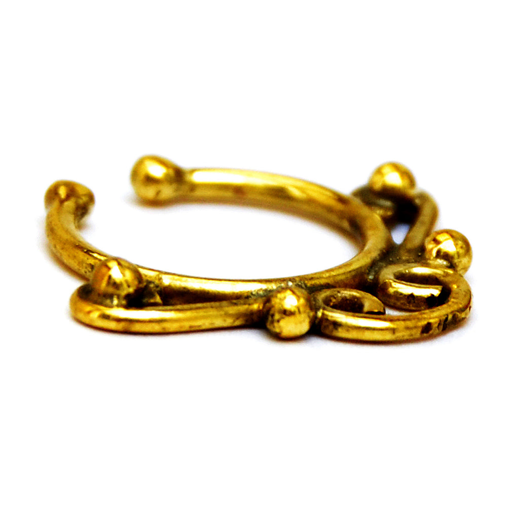 Gold Fake Septum Ring