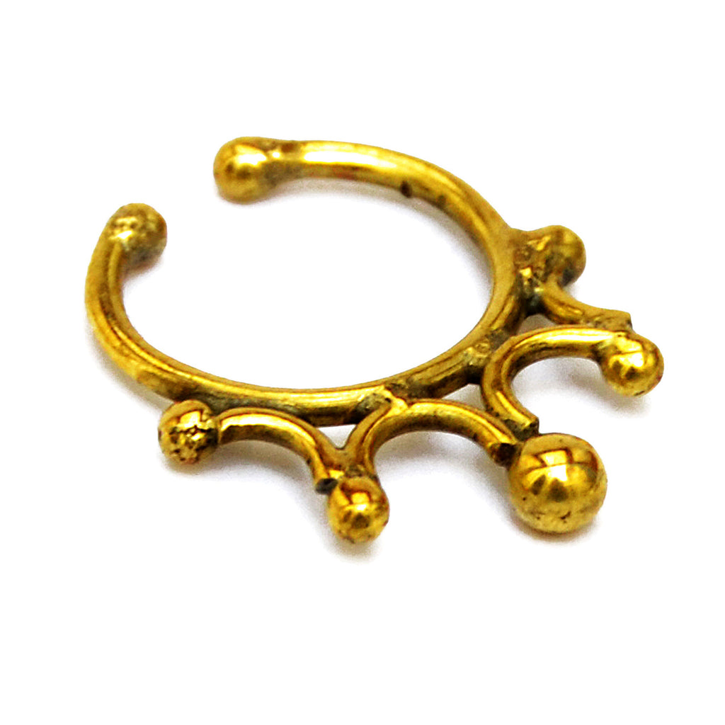 Gold septum ring