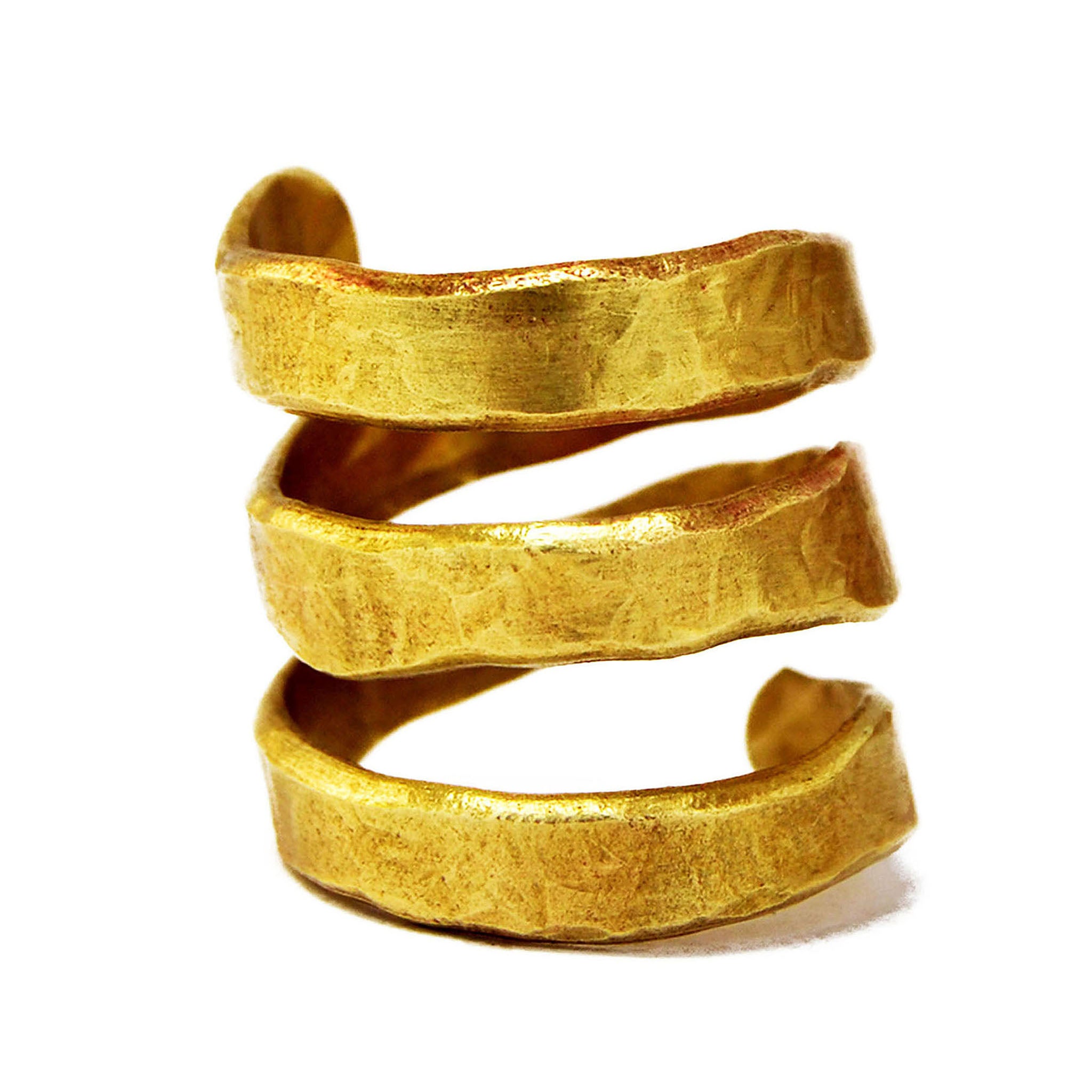 Spiral brass ring