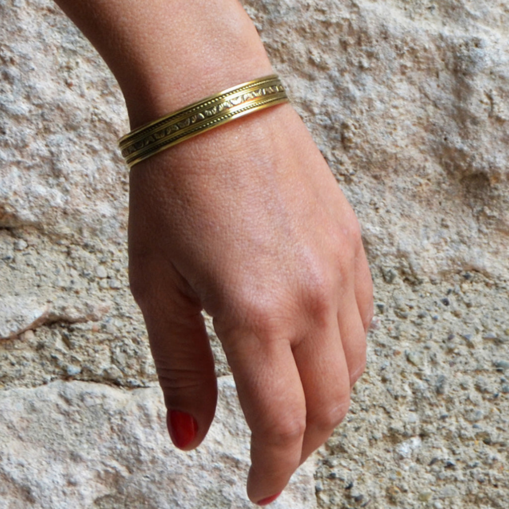 Gold banjara bracelet