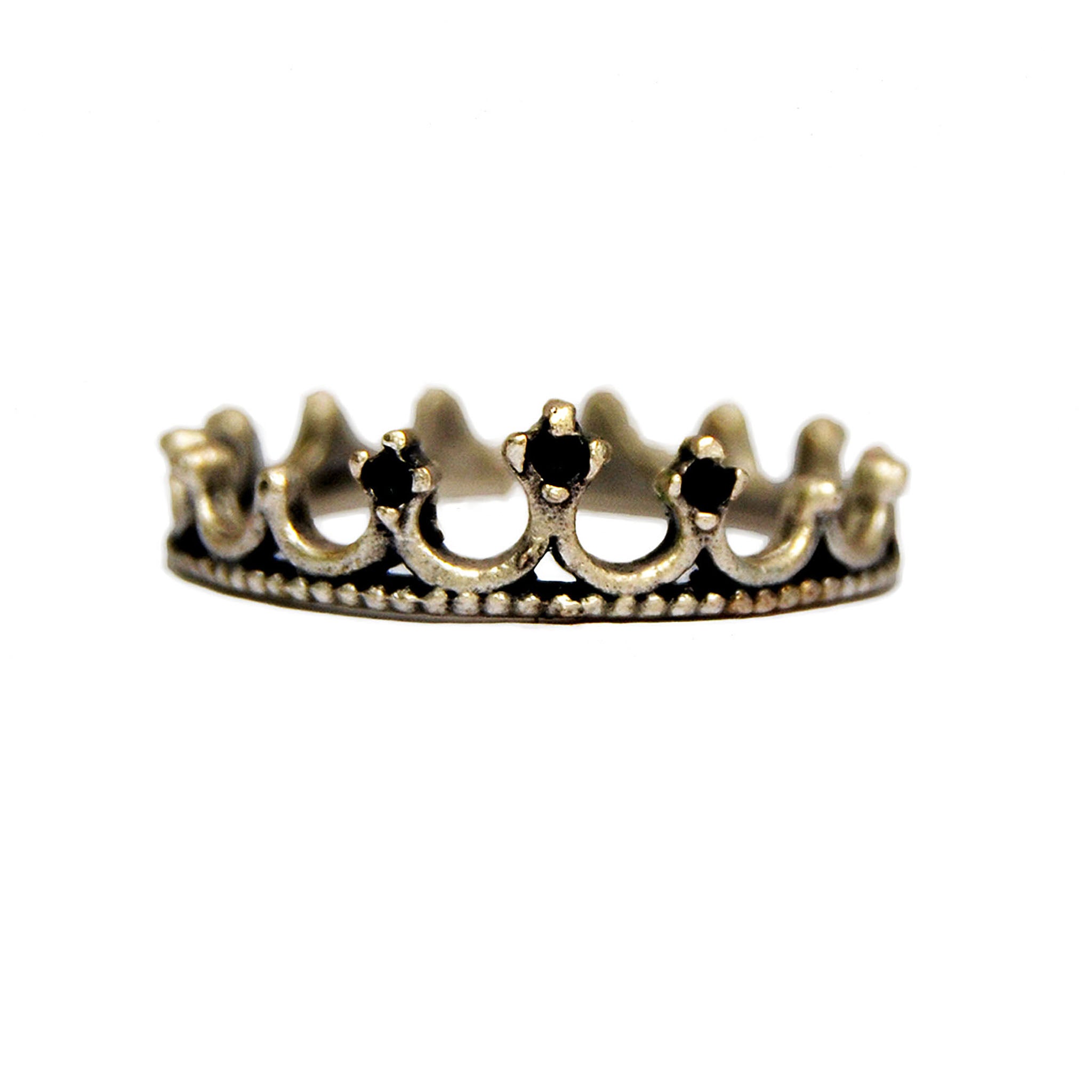 Colored Gemstone Crown Ring – b.Tsaritsa
