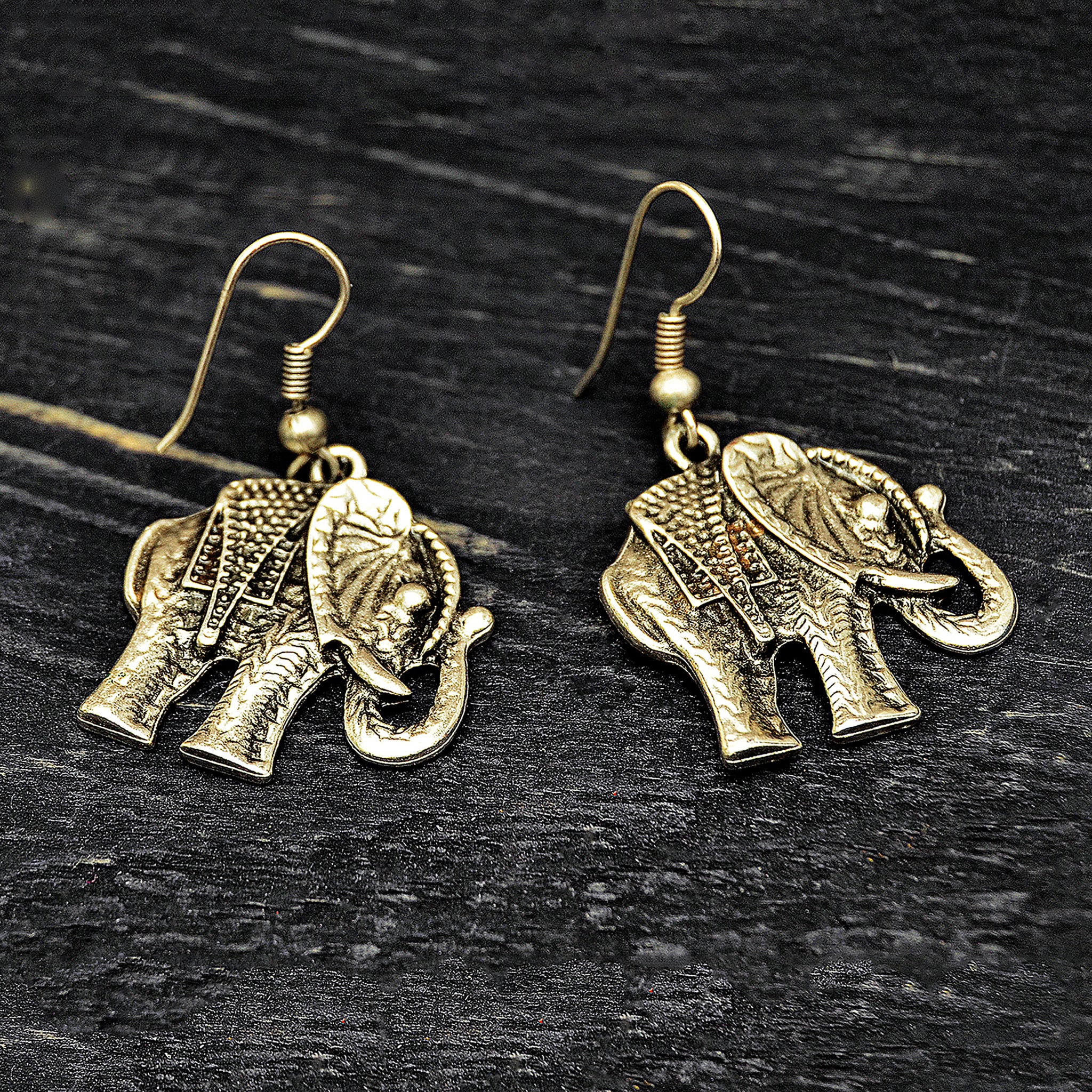 Asian elephant earrings