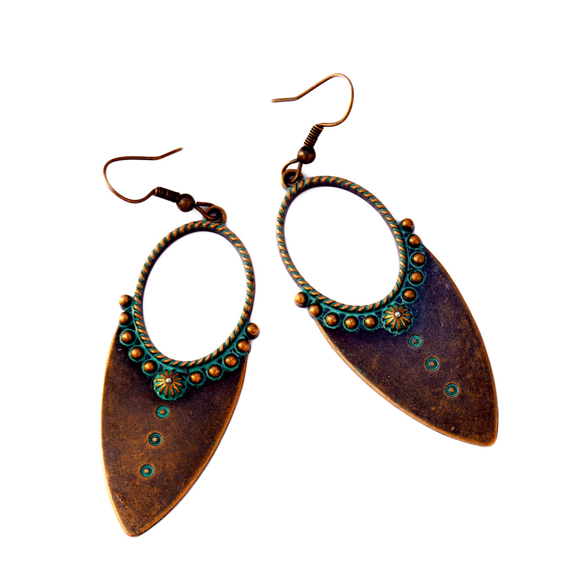 Antique cooper berber earrings