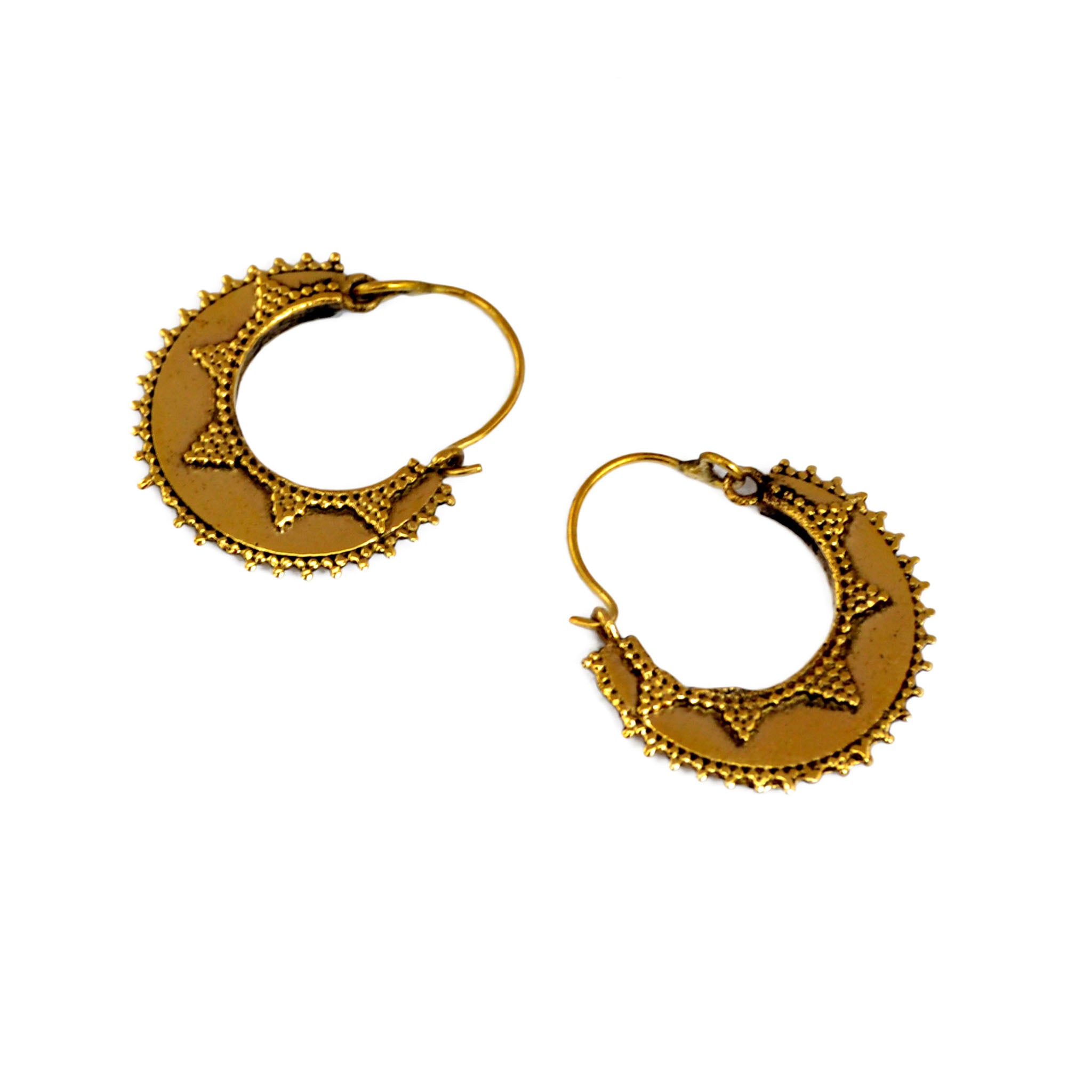 Gold indian earrings