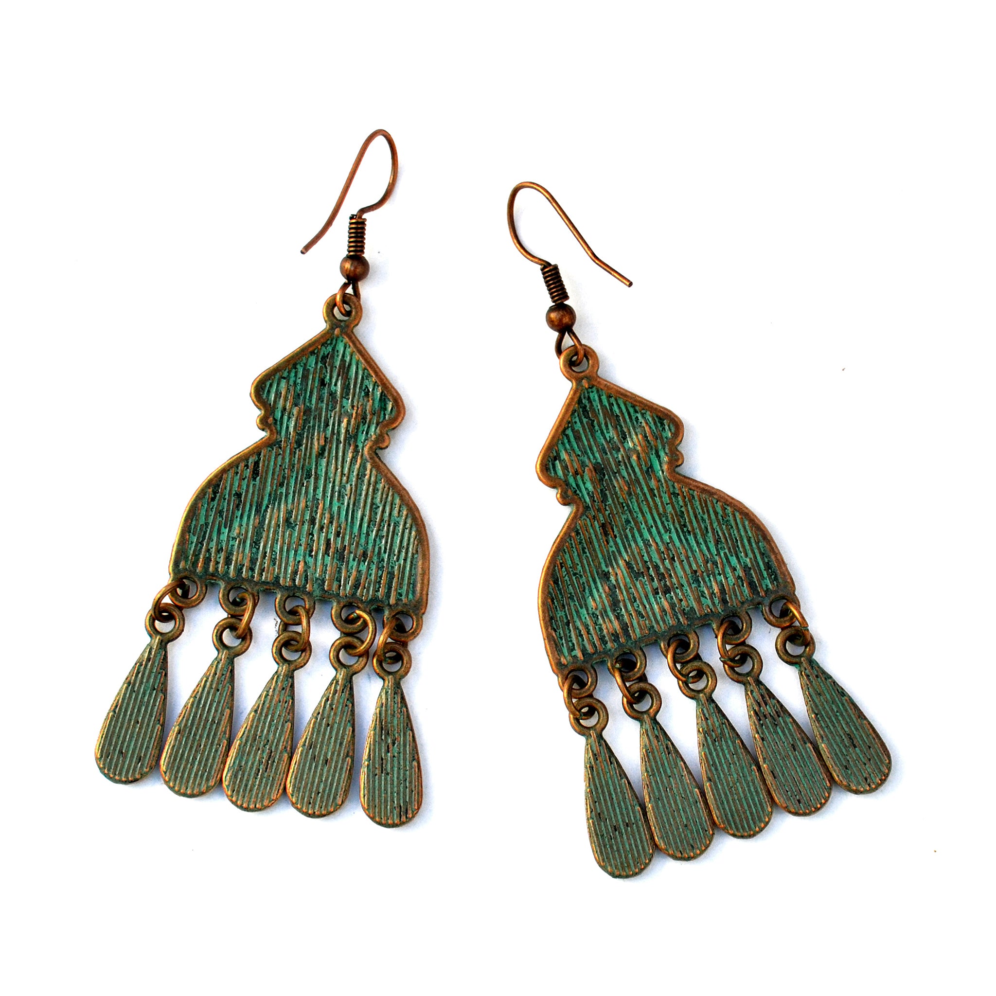 Oriental dangly earrings