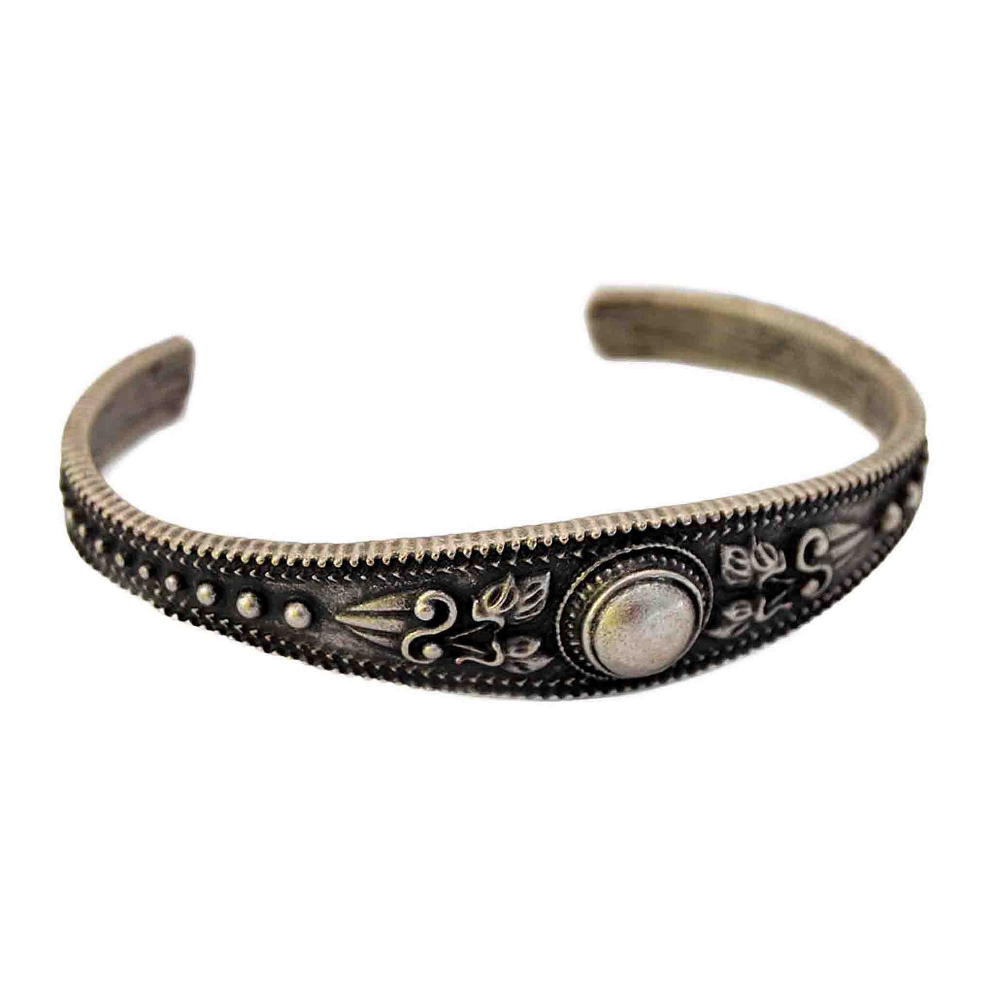 Silver boho bracelet
