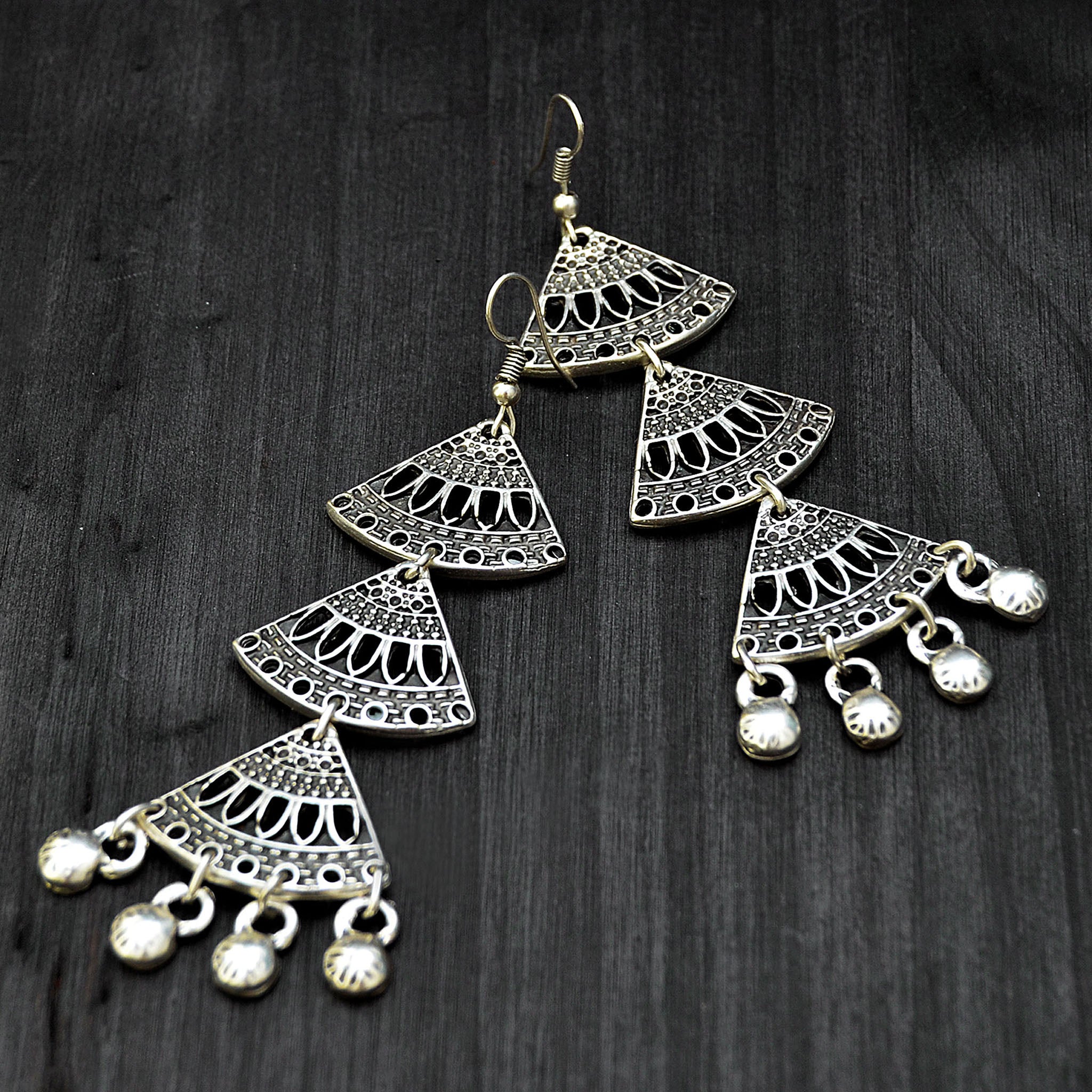 Silver turkish earrings