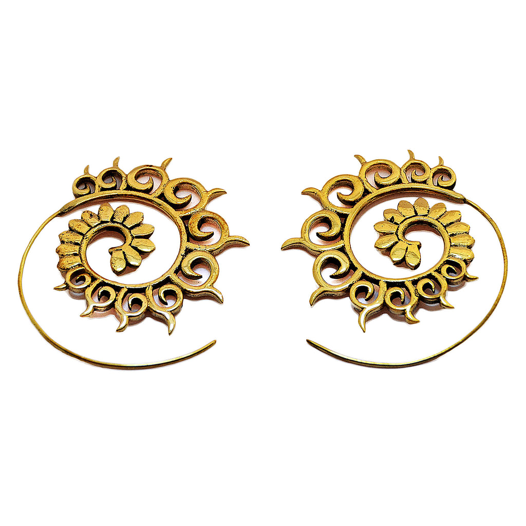 Indian spiral earrings