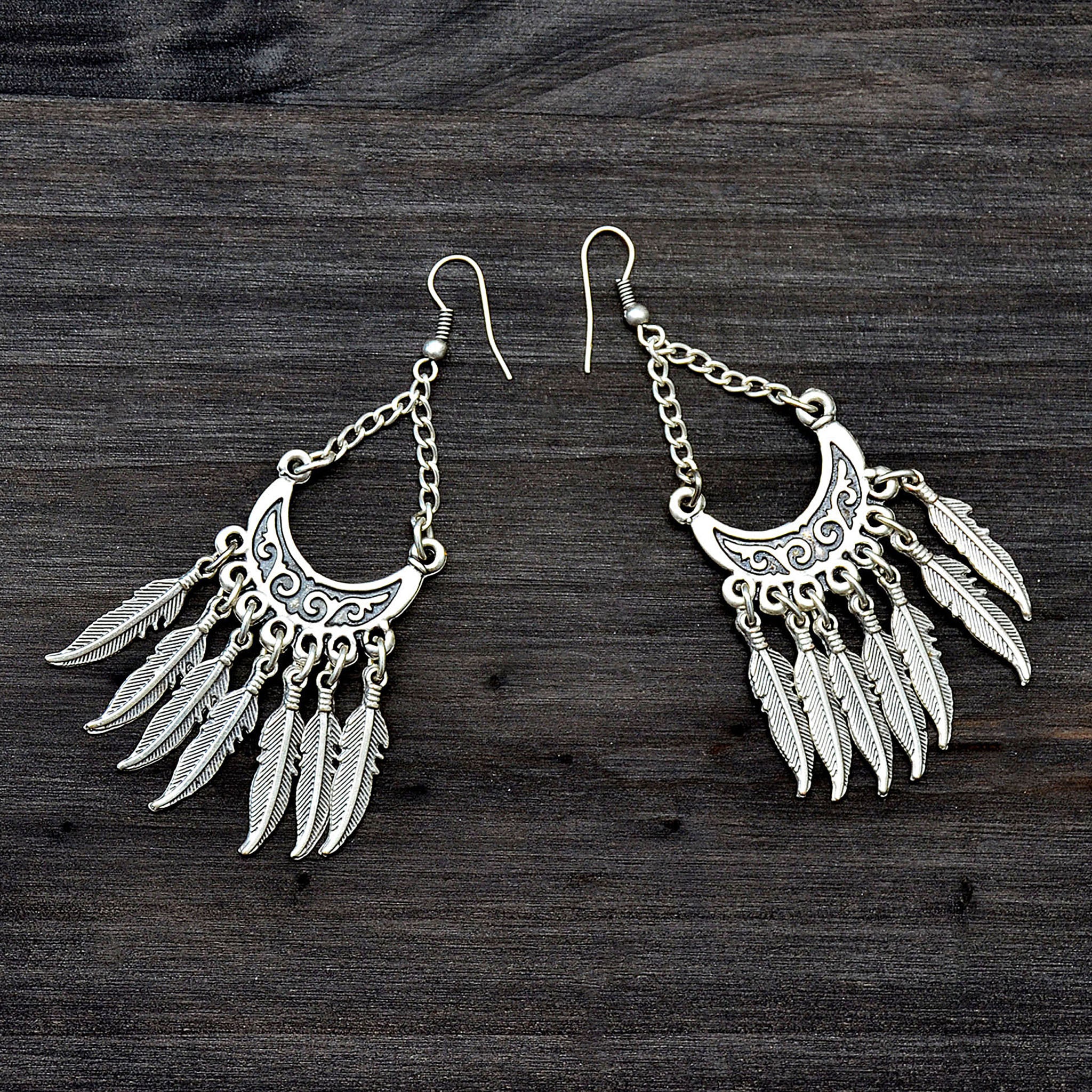 Native silver american earrings