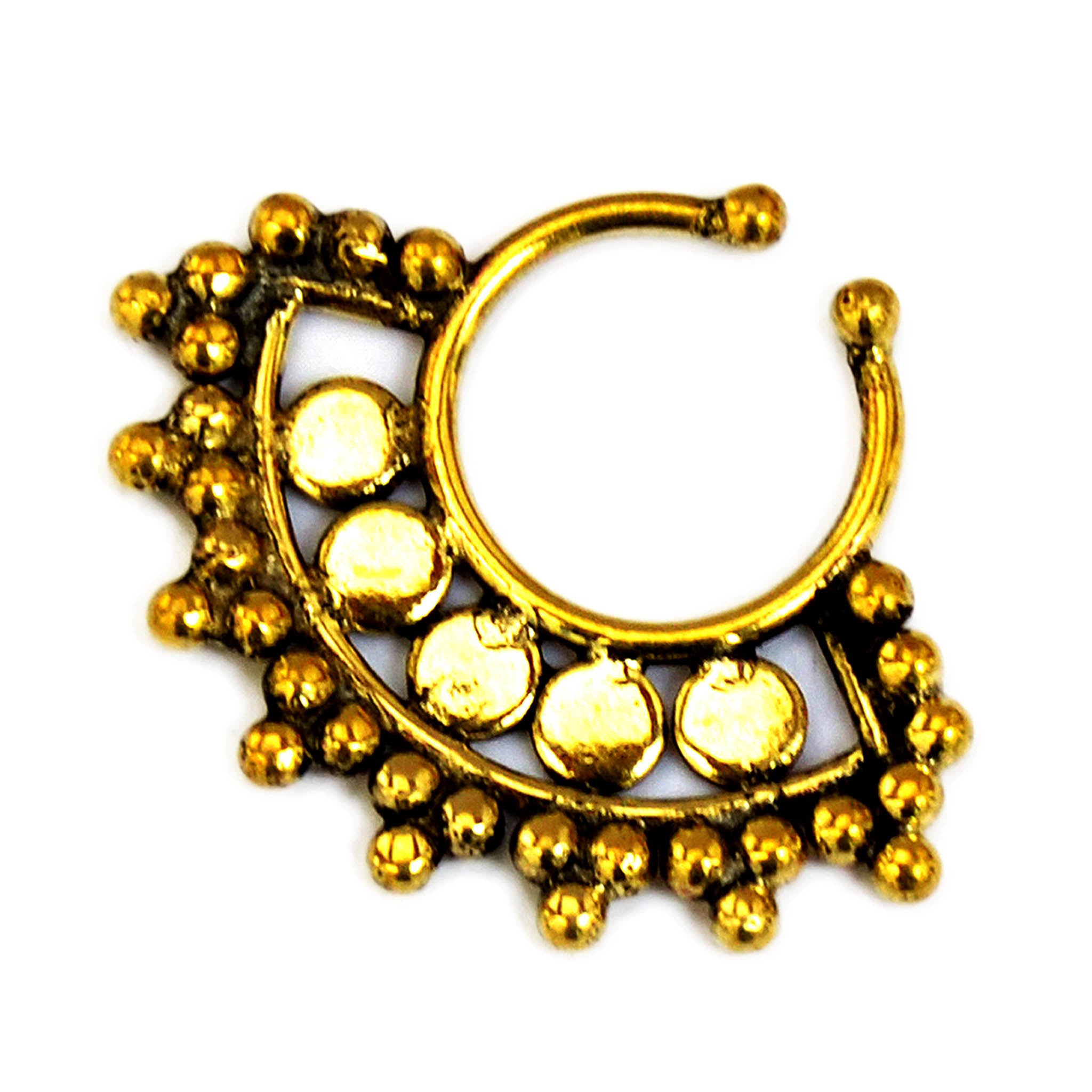 Fake septum ring gold