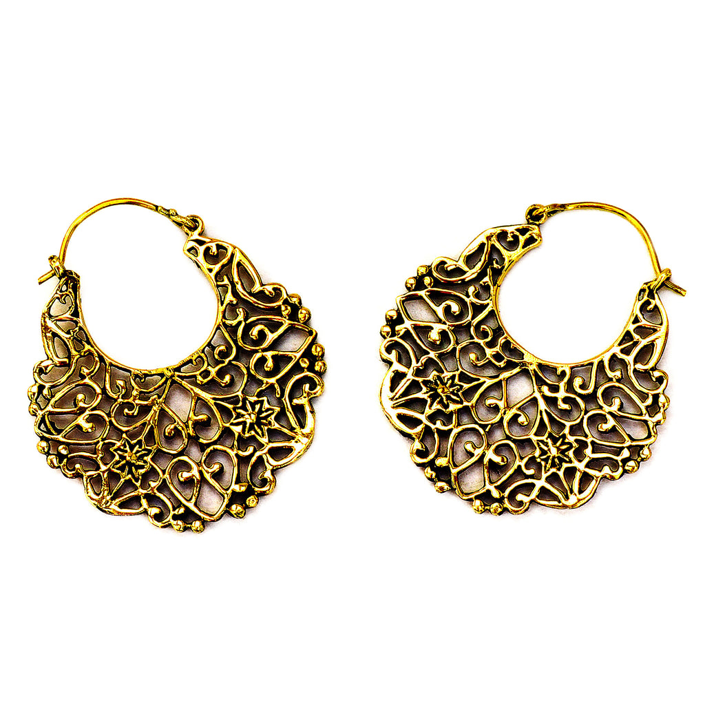 Gypsy brass earrings