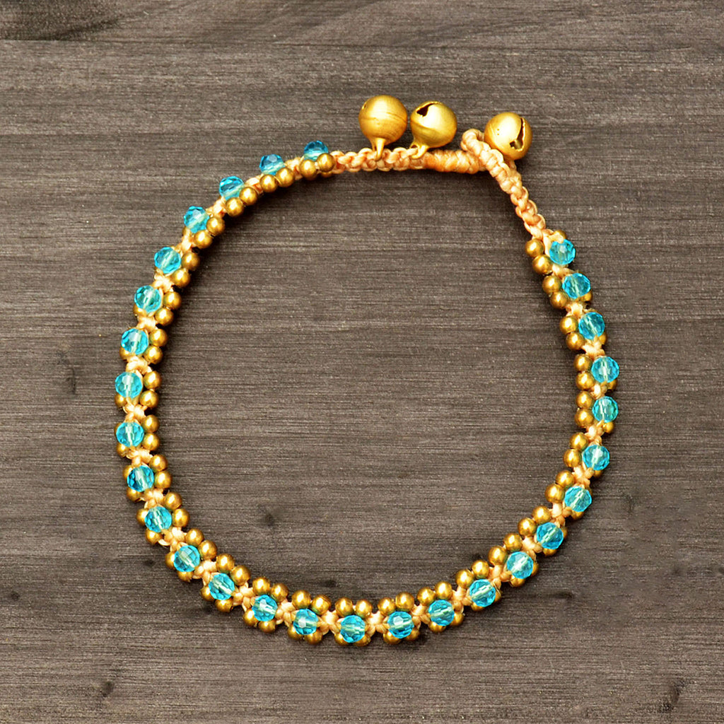Turquoise beads anklet