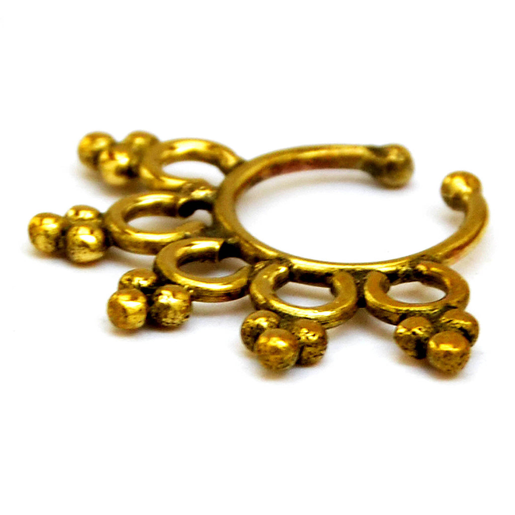 Gold Fake Septum Ring