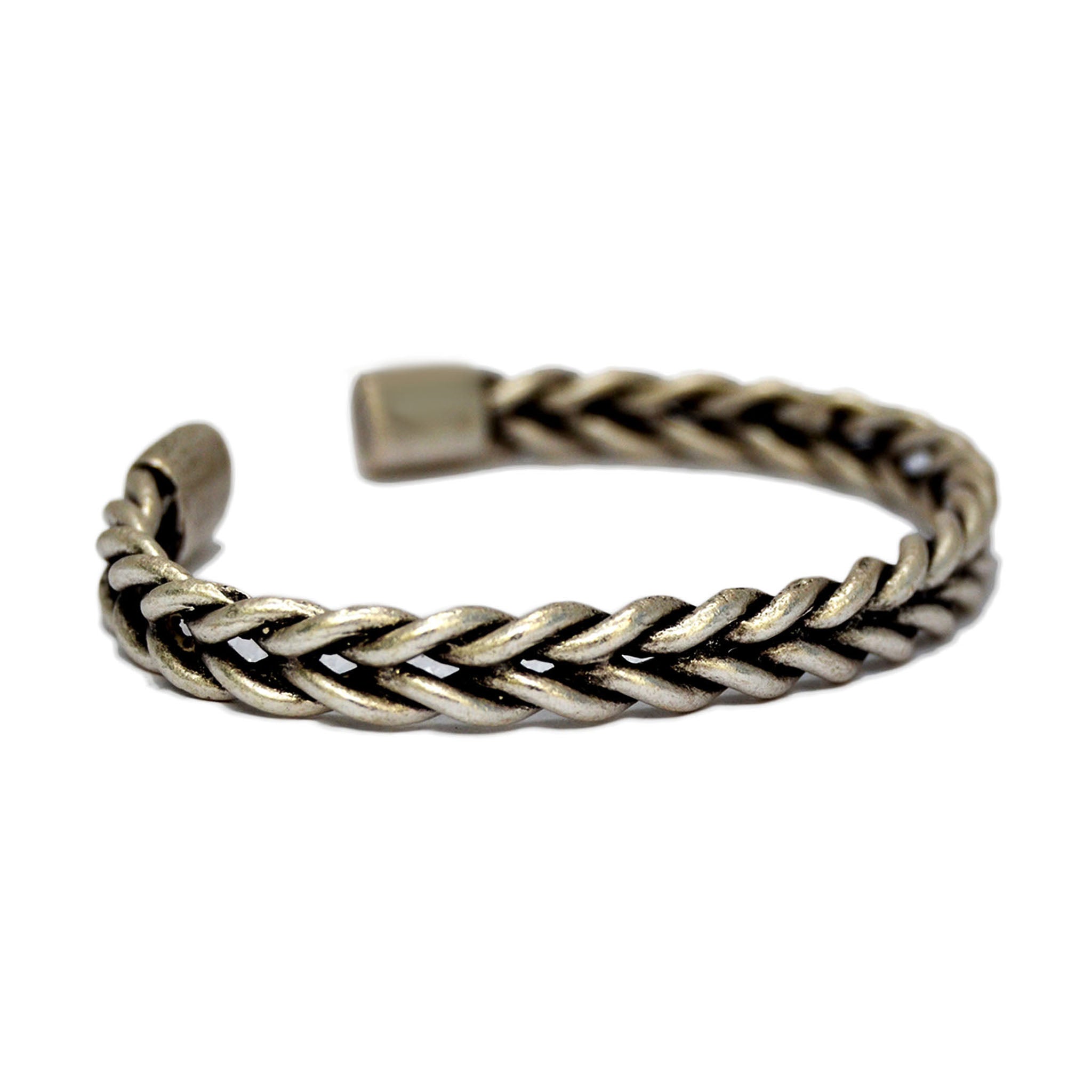 Braided cuff bracelet
