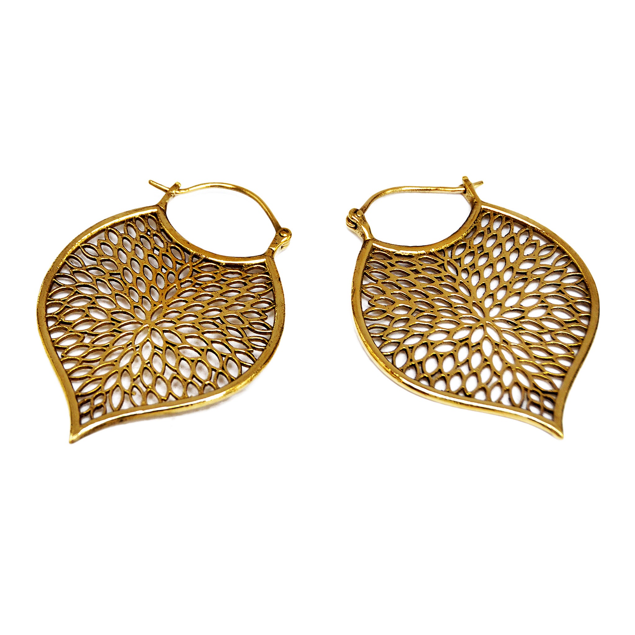 Boho leaf earrings