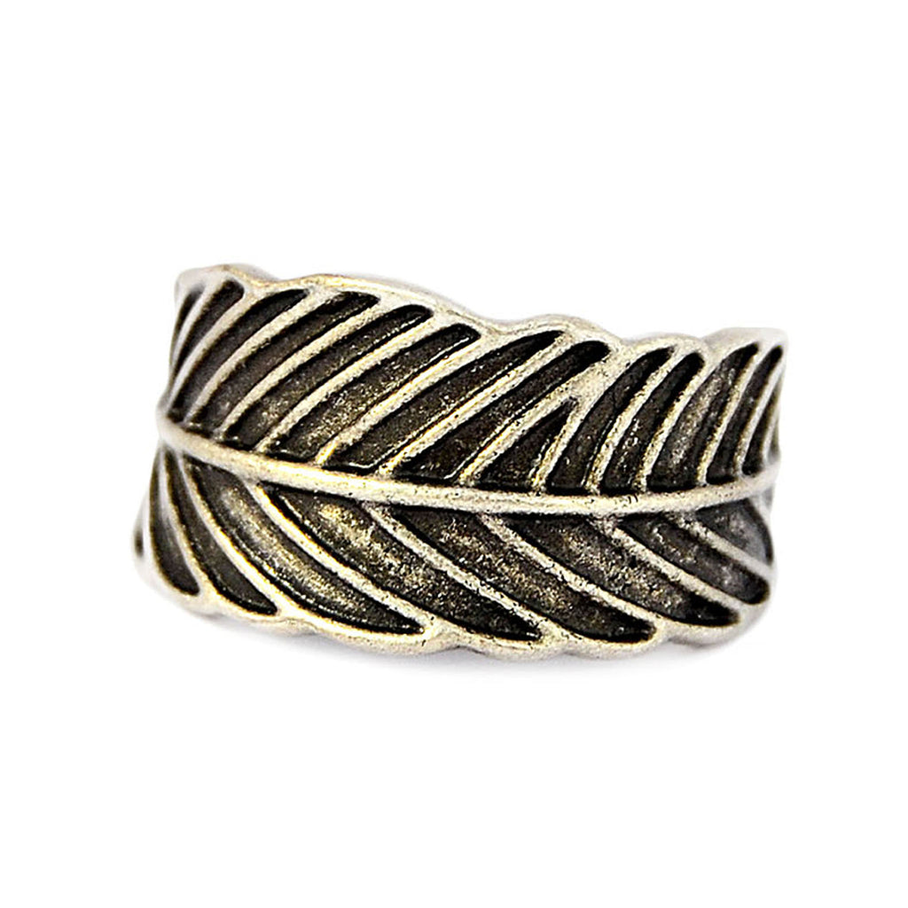 Tribal feather ring