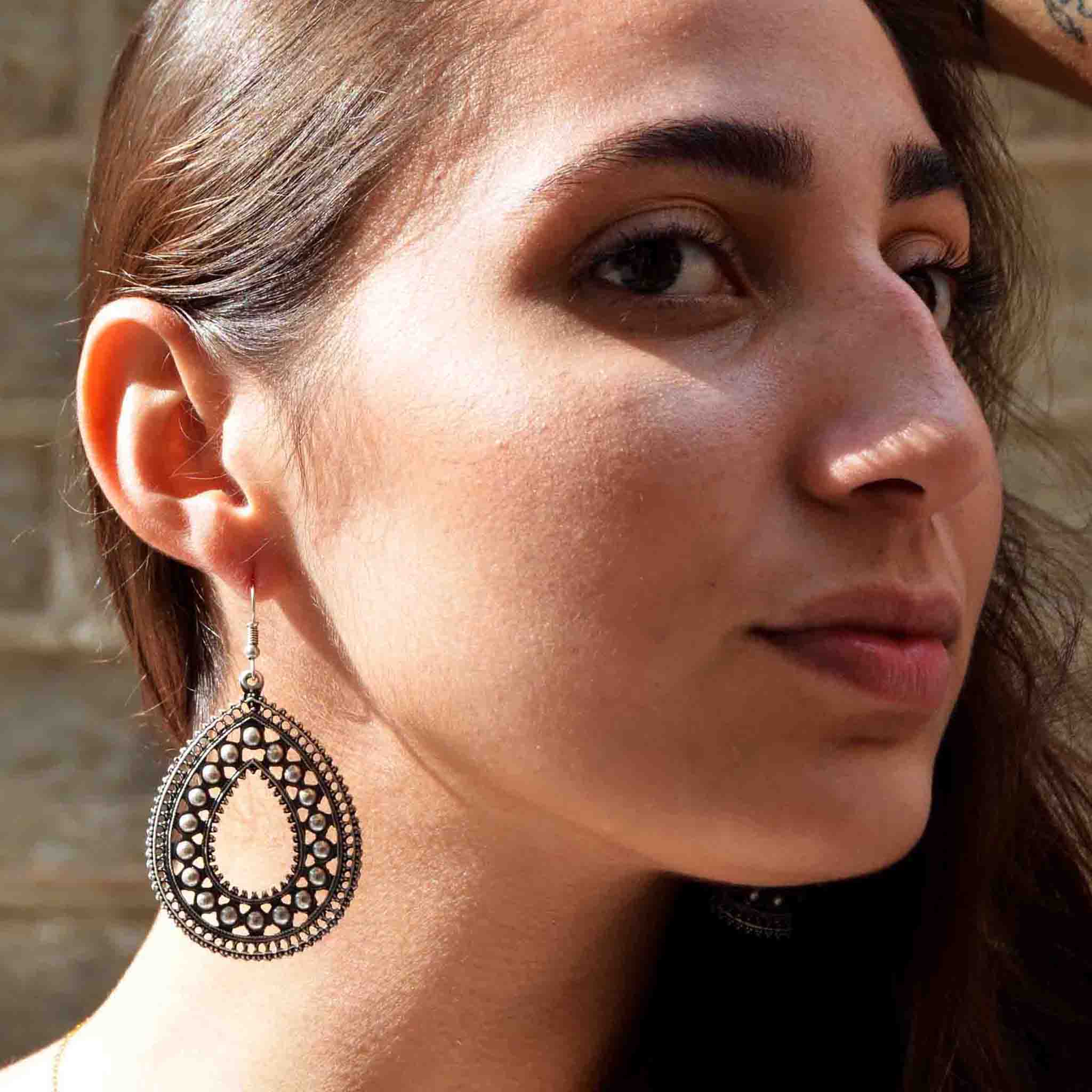 Turkish silver hook earrings