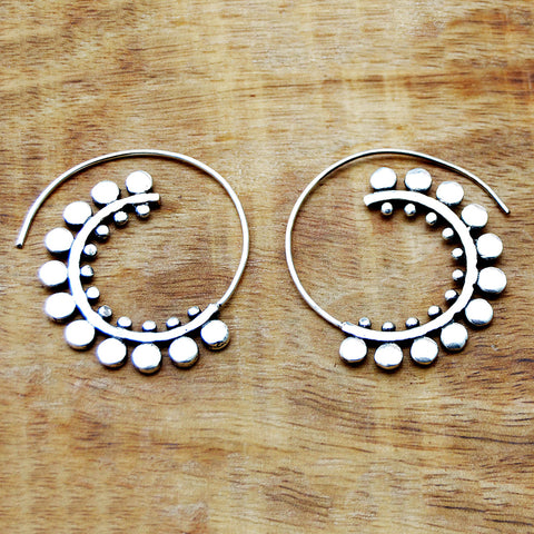 Spiral Tribal Earrings