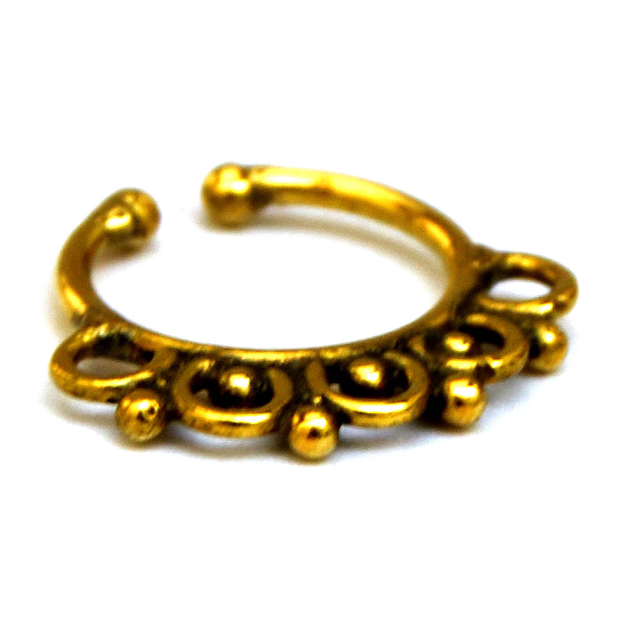 Gold Septum Nose Ring