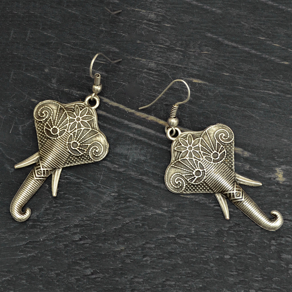 Dangle elephant earrings