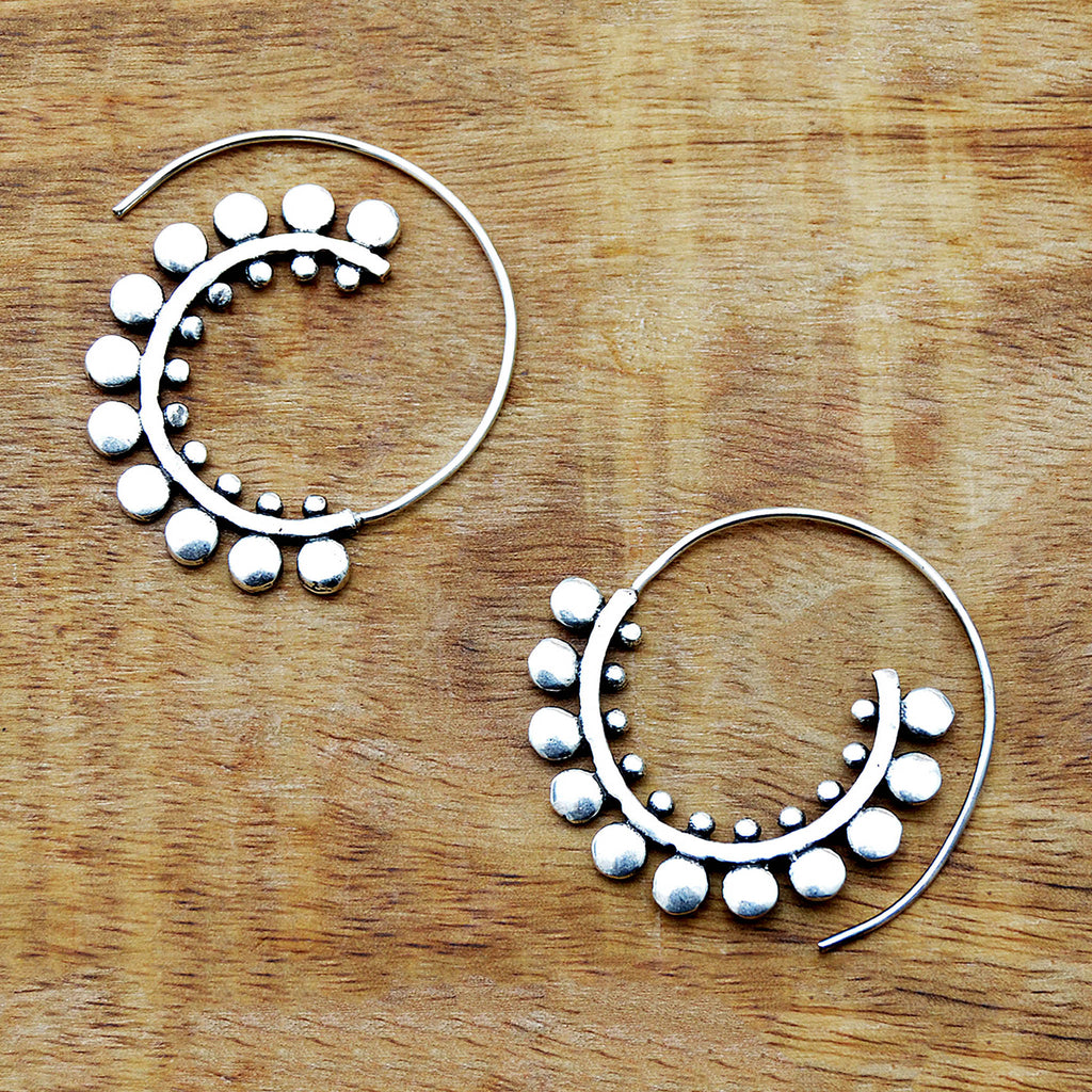 Banjara spiral earrings