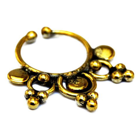 Brass Fake Septum Ring