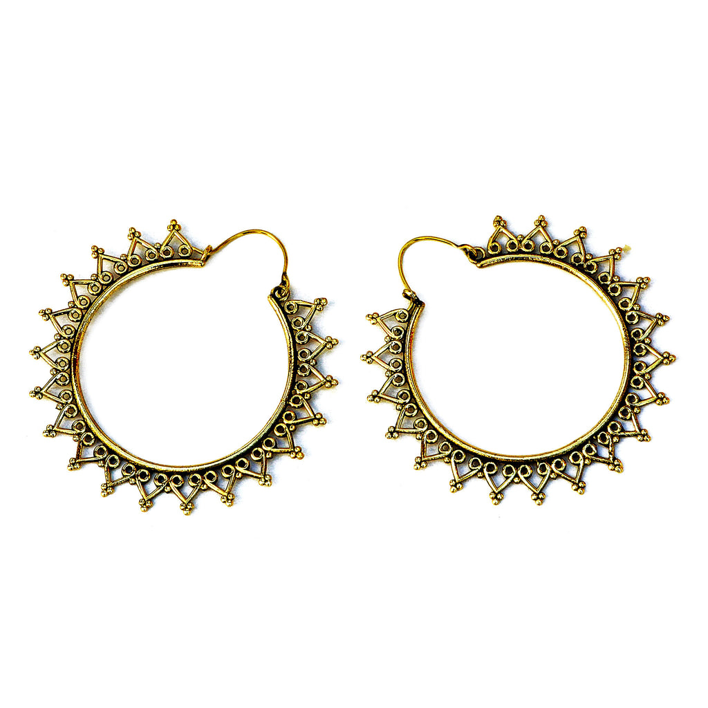 Bohemian hoop earrings