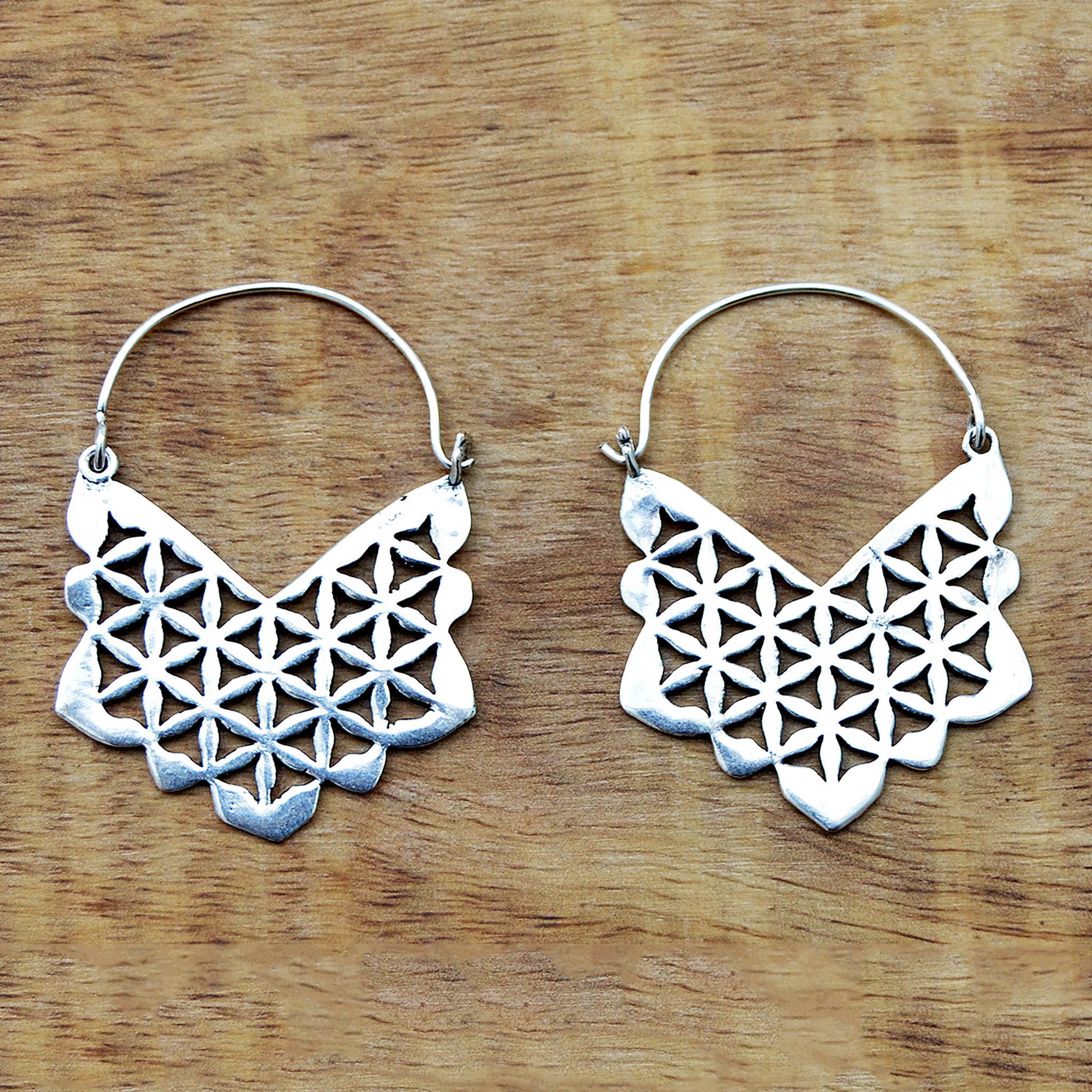 Geometric tribal earrings