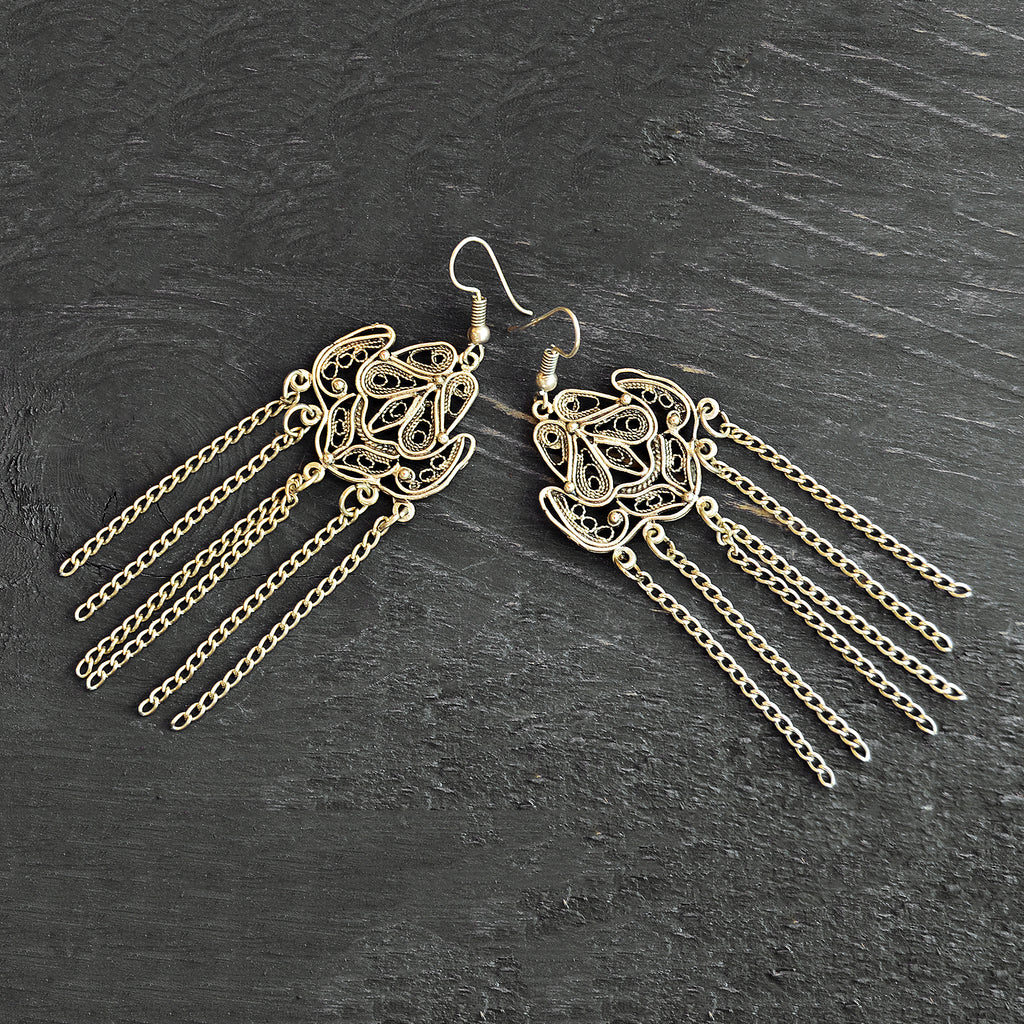 Long turkish earrings