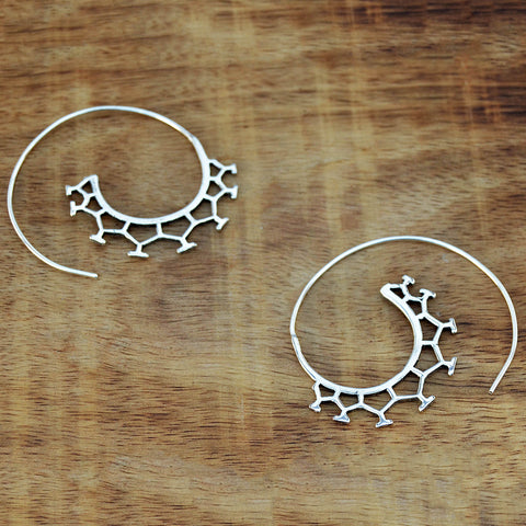 Molecule Hoop Earrings