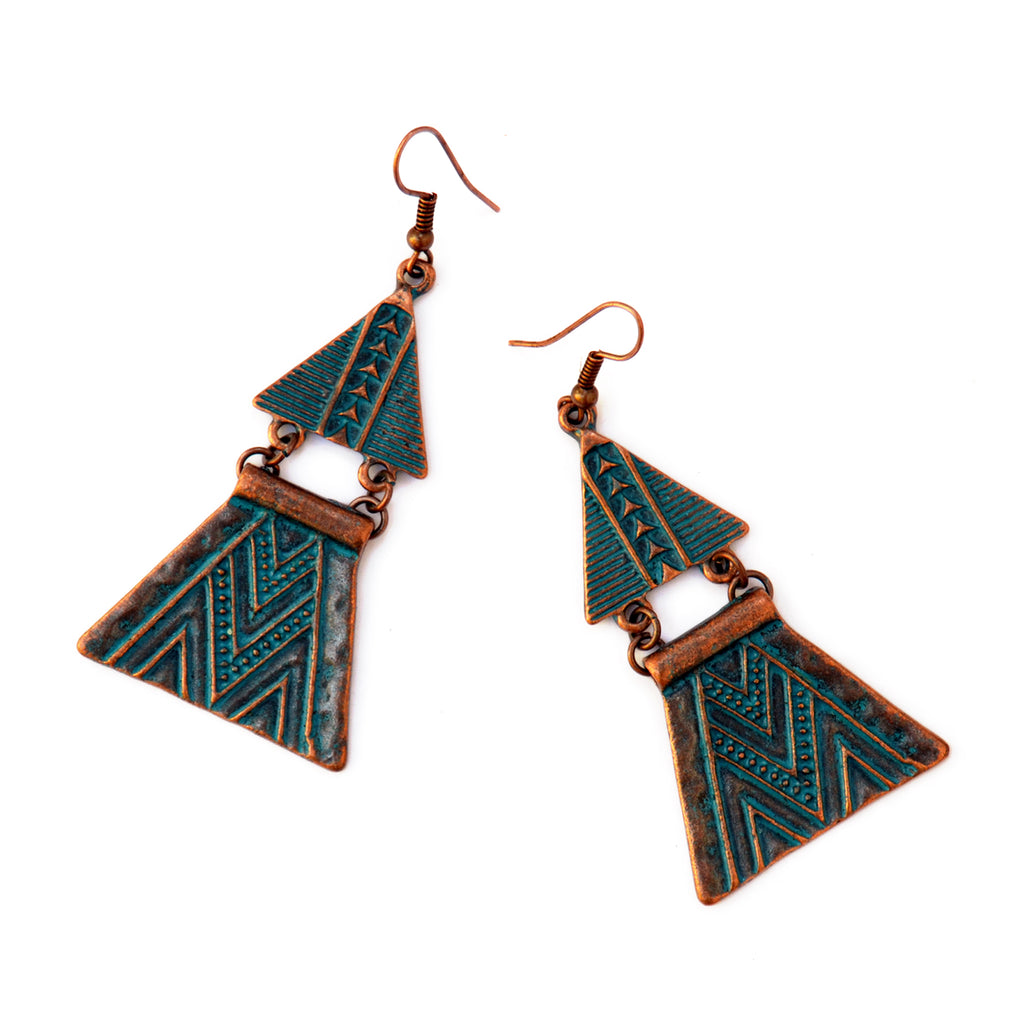 Boho aztec earrings
