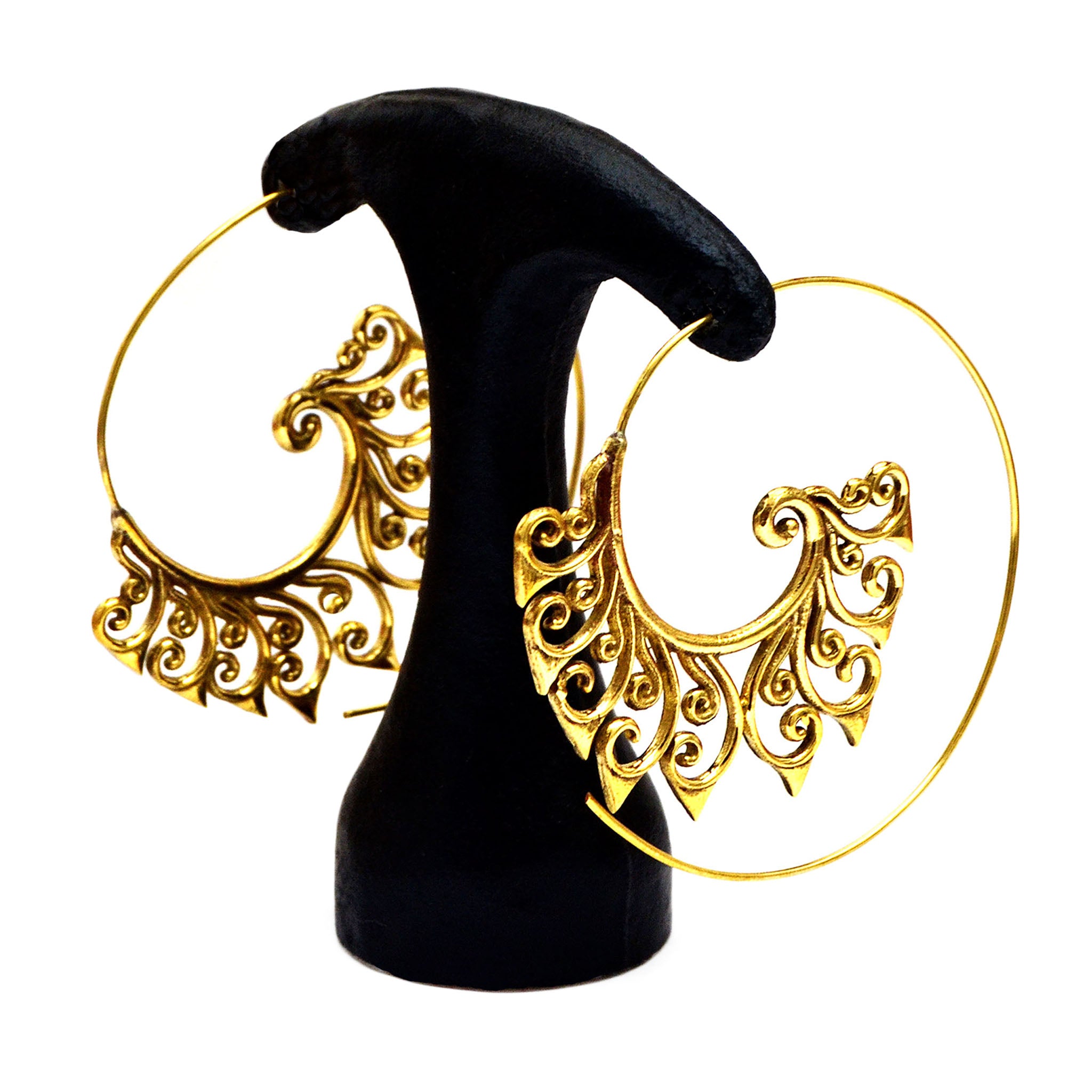 Spiral earrings gold