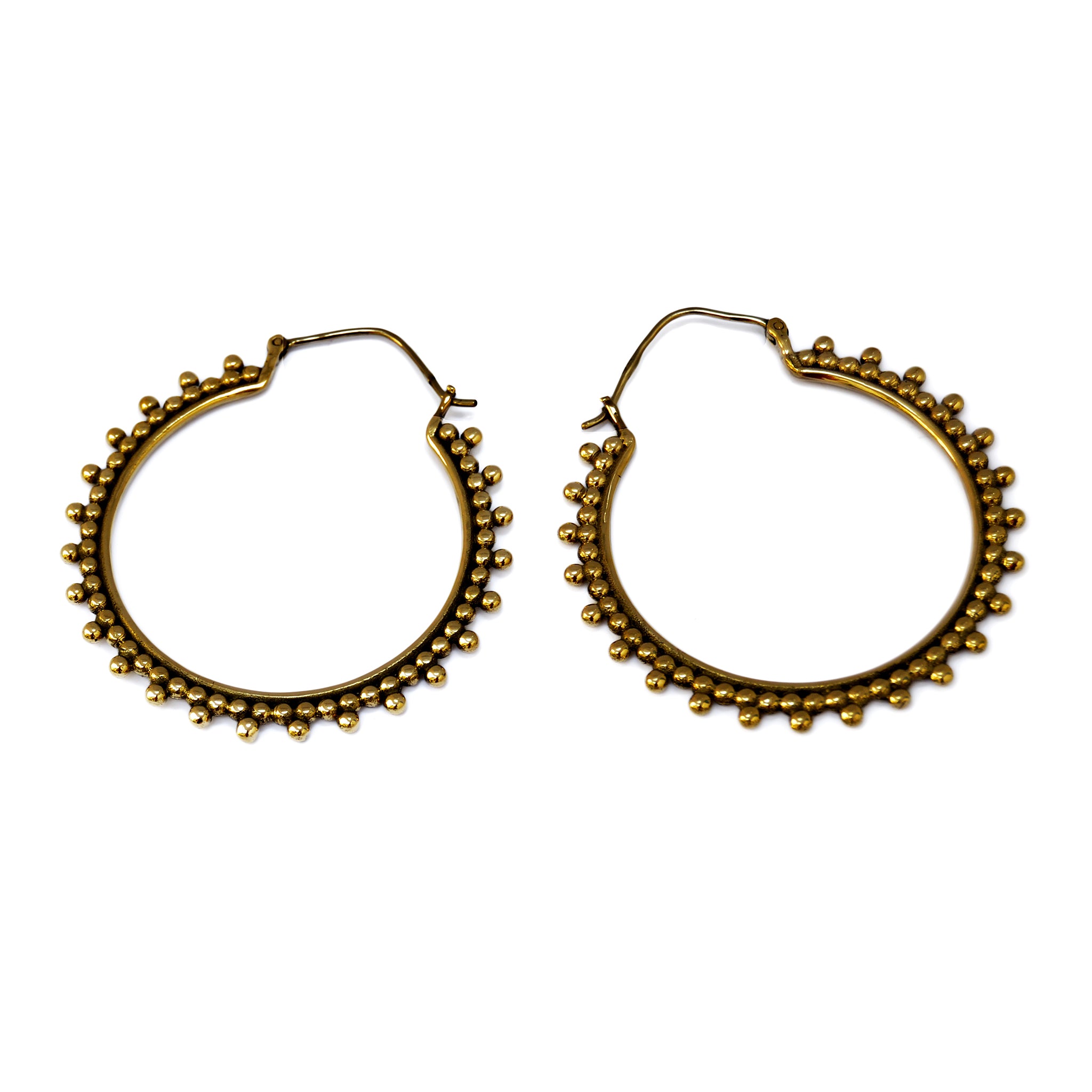 Gold indian hoop earrings