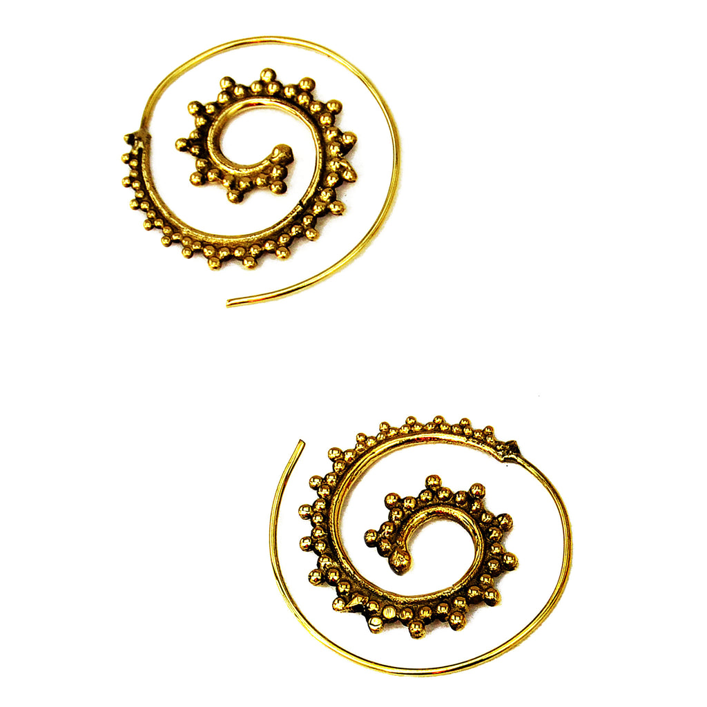 Gypsy spiral earrings