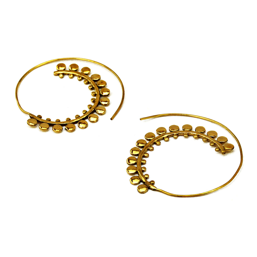 Indian spiral earrings