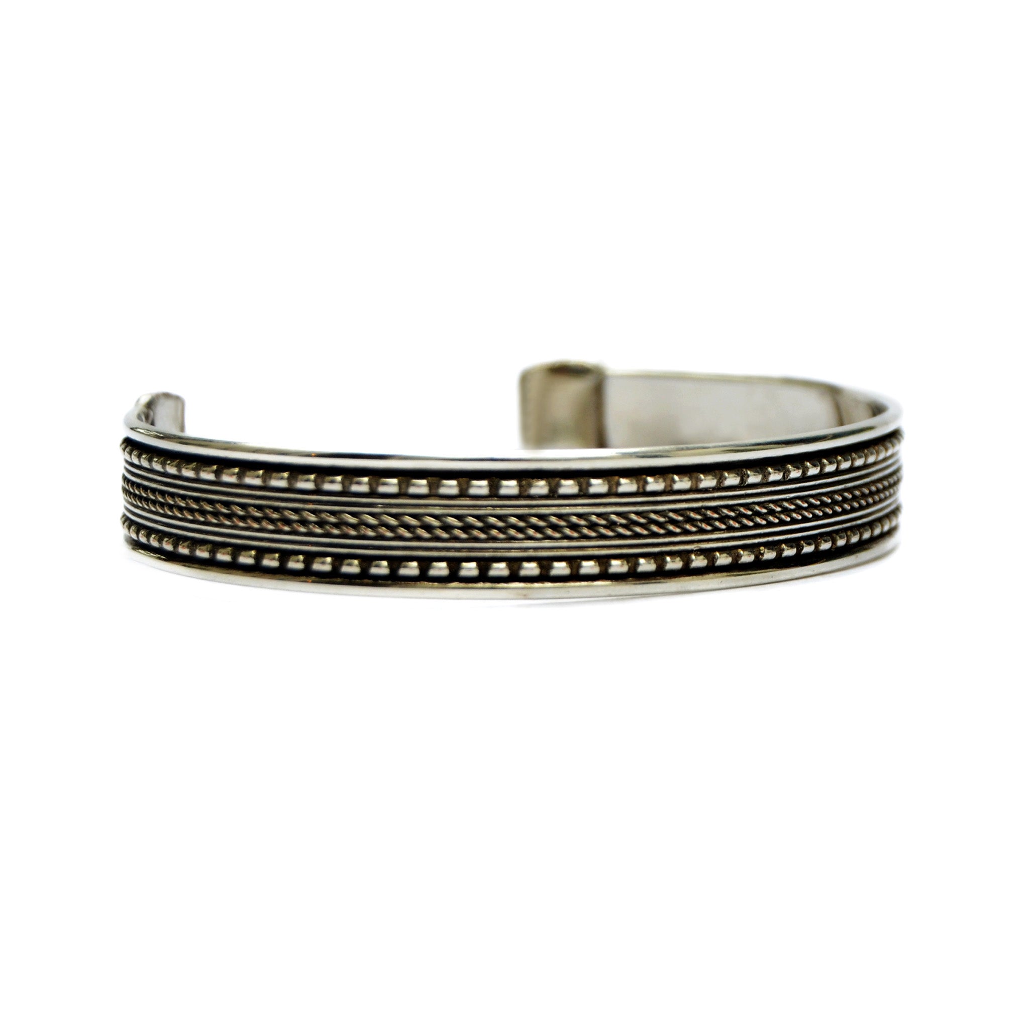 Bohemian silver bracelet