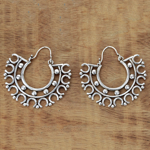 Silver Hoop Earrings