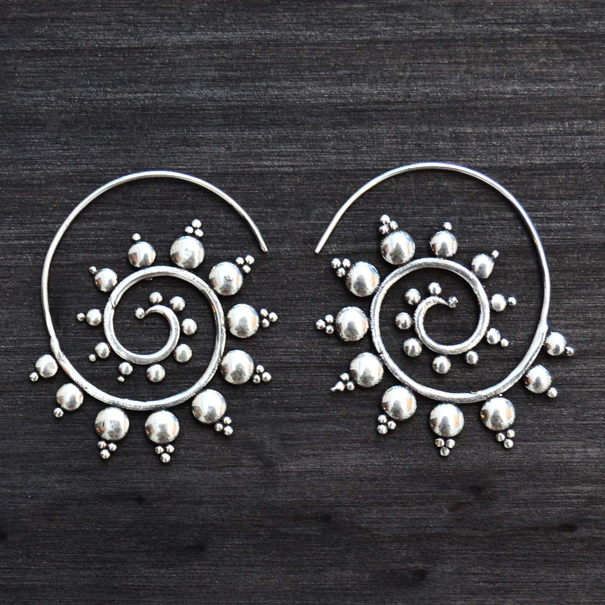 Spiral nomad earrings
