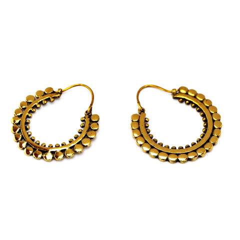 Oriental Hoop Earrings