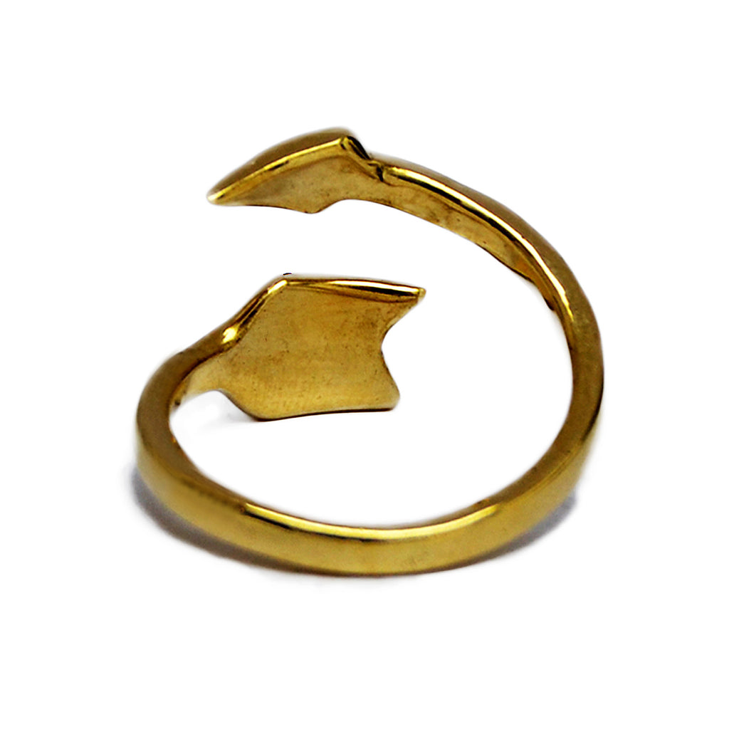 Gold arrow ring