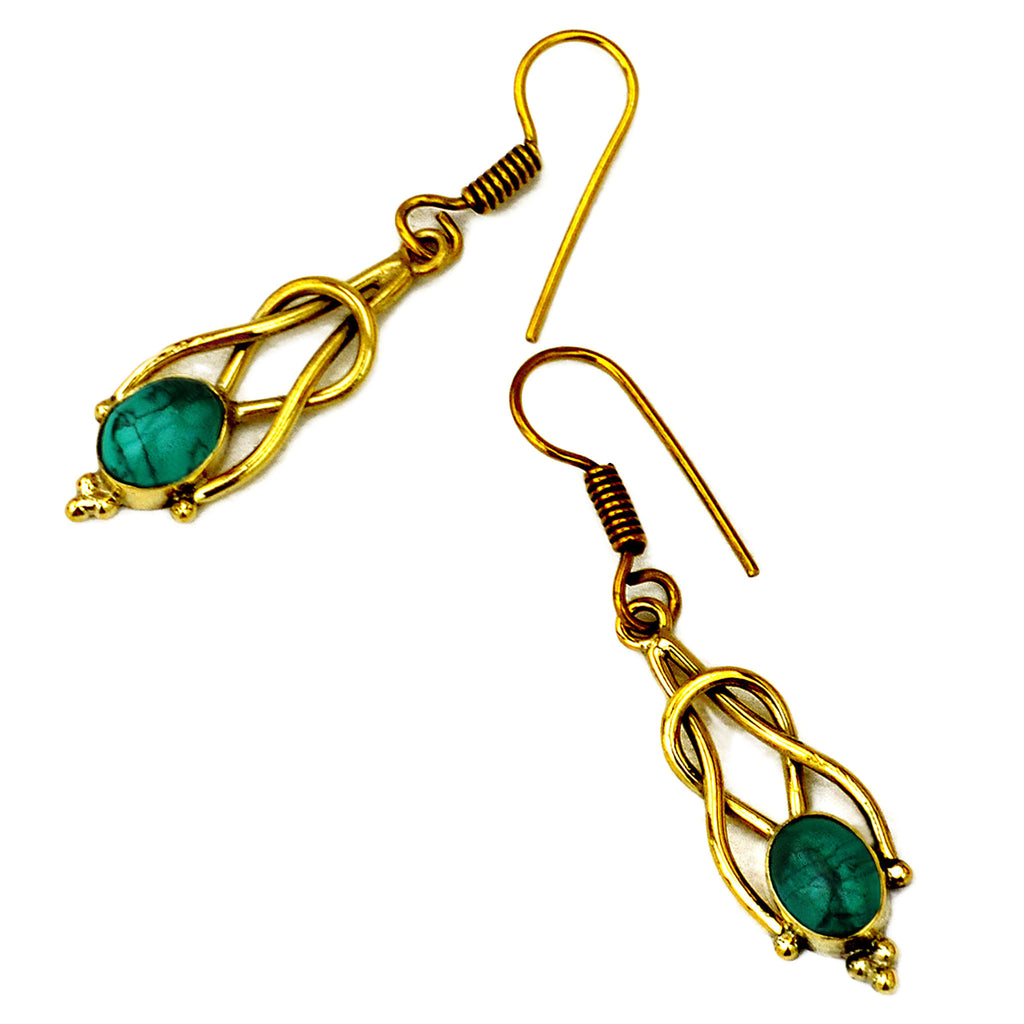 boho turquoise earrings