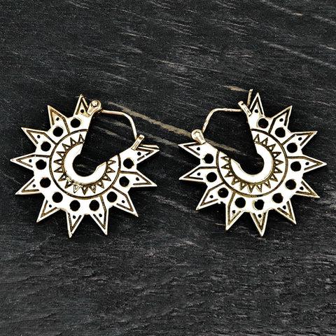Aztec Sun Earrings