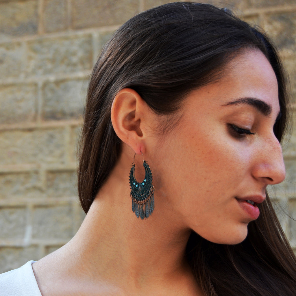 Gypsy copper earrings